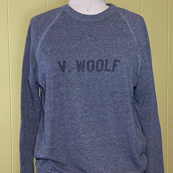 Nature is an Object Virginia Woolf Sororitees Heather Grey Sweatshirt, S - Picture 1 of 4
